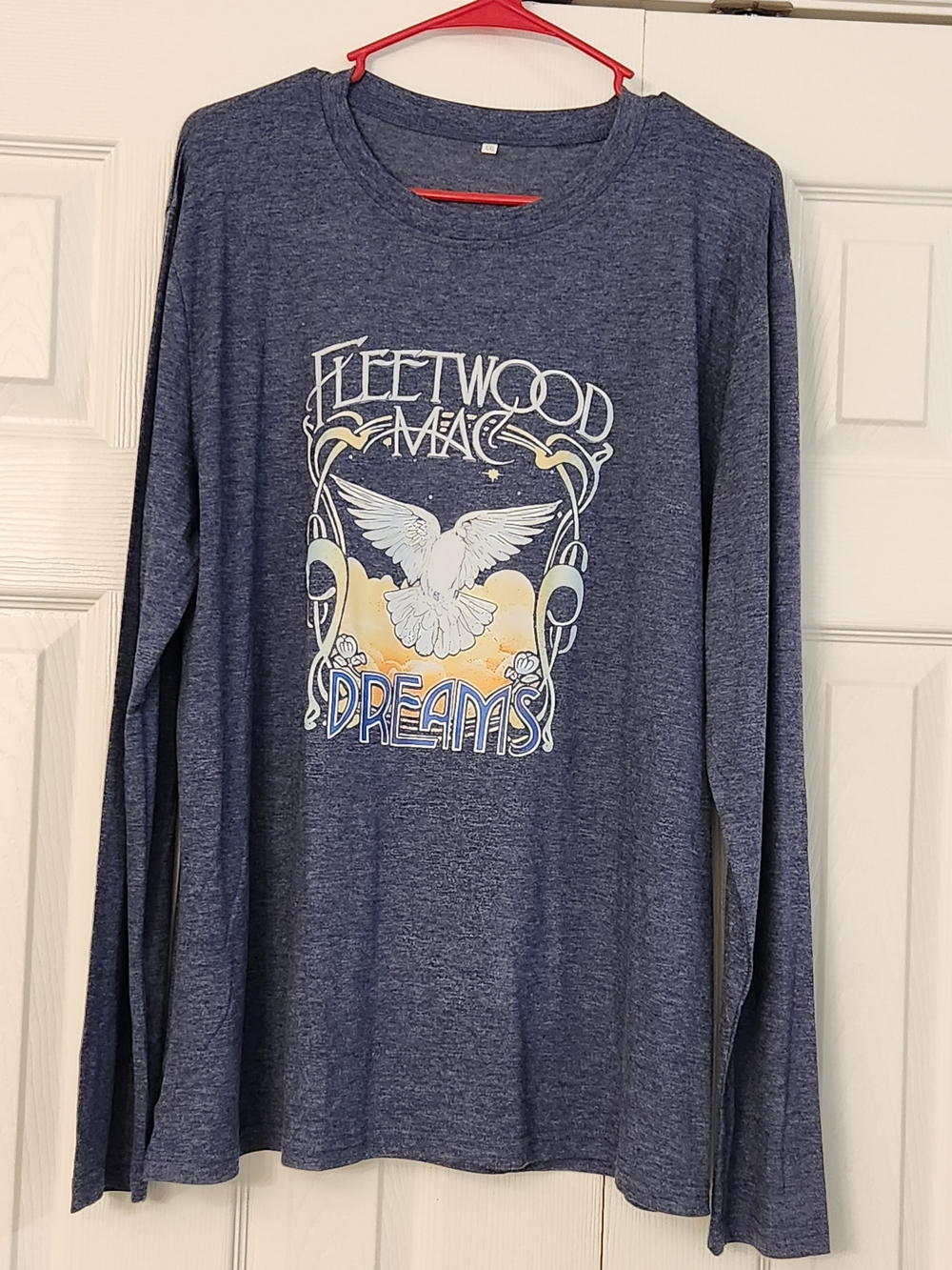 SHEIN Blue Fleetwood Mac 'Dreams' Long Sleeve Tee